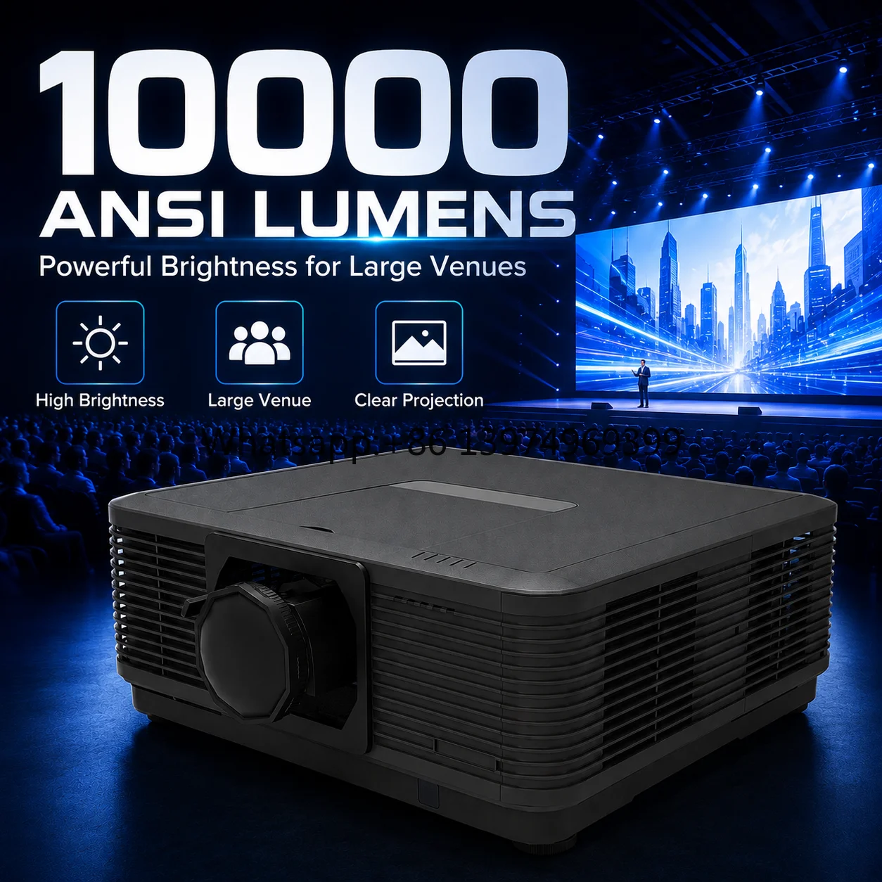10000 ANSI Lumens Large Venue Laser Projector for Immersive Projection Museum and Projection Mapping