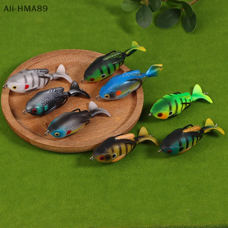 

1Pc Rotate Tail Crank Fishing Lure Wobbles 7.5cm 8.6g Topwater Soft Baits Artificial Hard Bait Lure Bass Pike Fishing Tackle