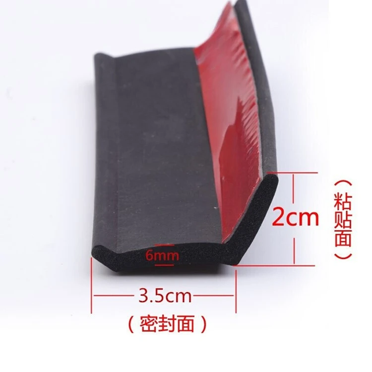 3/5m Garage rolling gate bottom sealing strip door side bottom waterproof rubber dust-proof anti rat door god stopper