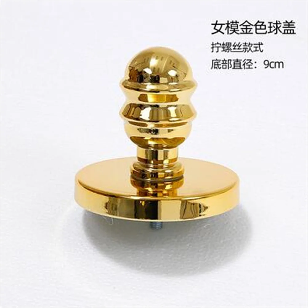 Head Cloth Mannequin for Body, Electroplated Screw, Wood Plastic Cover, Accessories Display, 10Style, D242, 1Pc