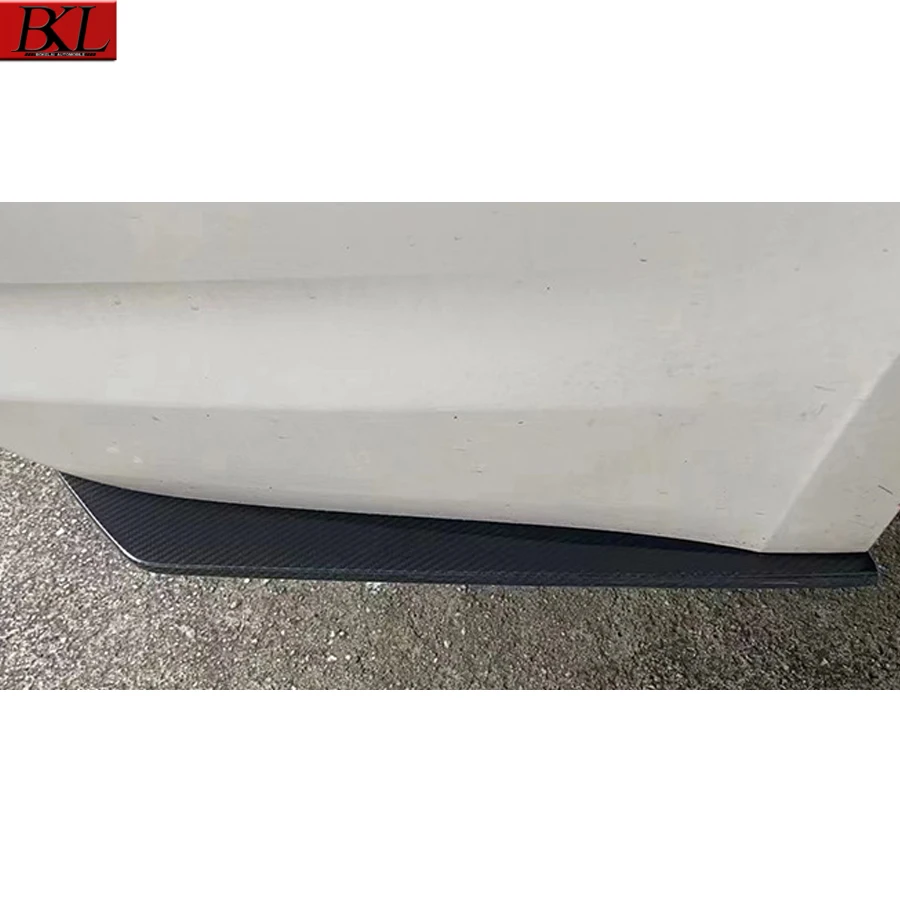 لسيارات BMW 5 Series G30 M5 F90 ألياف الكربون التفاف زاوية مانع صدمات خلفي للسيارة الفاصل الزاوية غطاء الكسوة الخلفية الذقن ترقية طقم الجسم #6