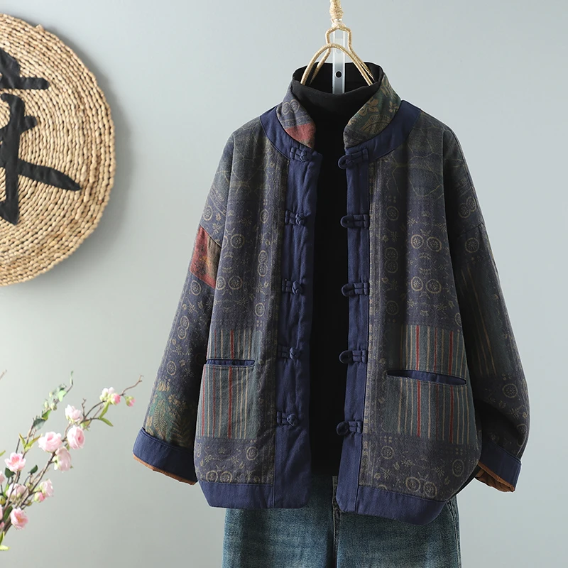 

Slimming Effectiven Large Size Women's Cotton Jaet Loose Fit Faionable Autumn Winter Outerwear Long Sve Commute Sle