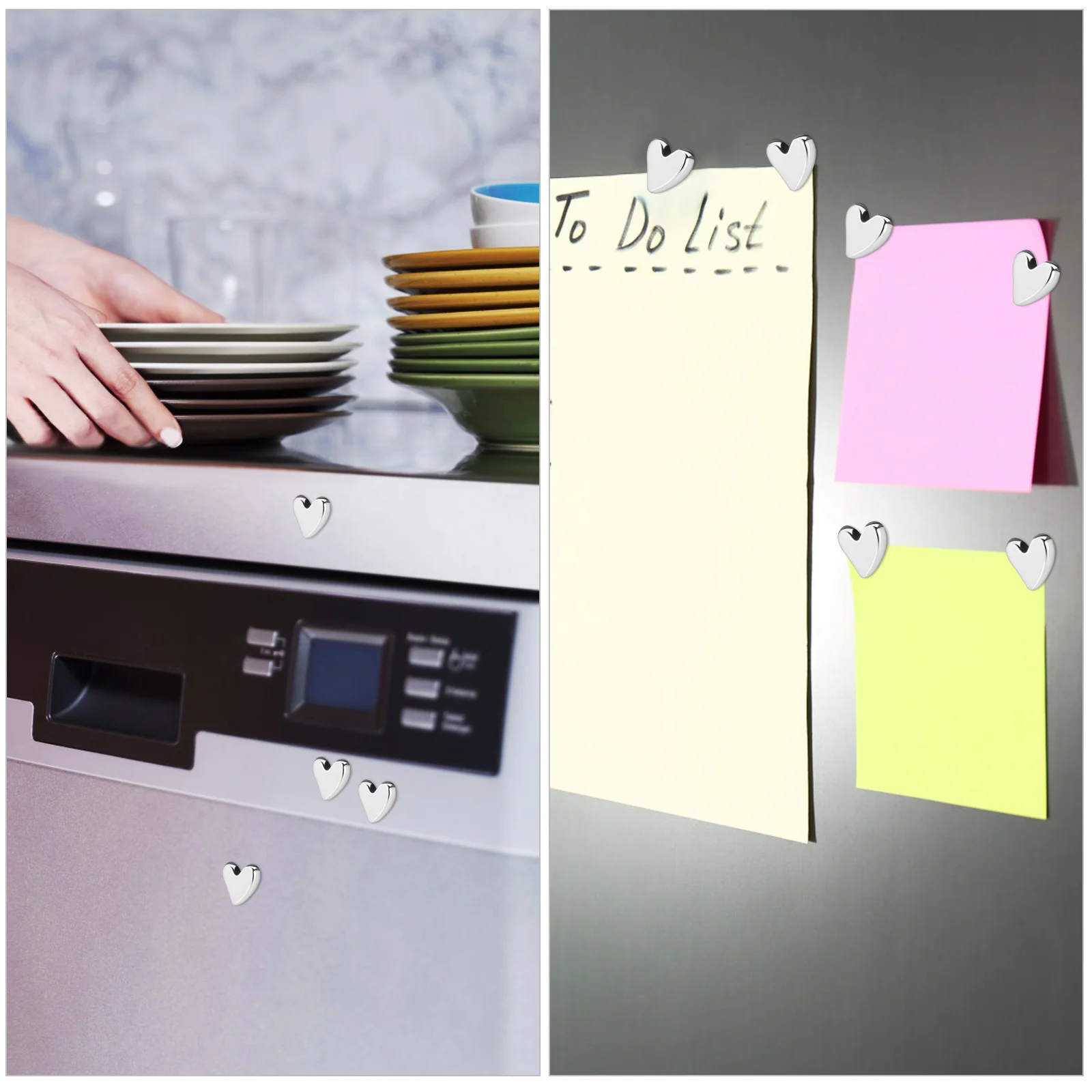 

22 Pcs Fridge Magnets Cute Refrigerator Decorative Heart Magnetic Shaped Decorations