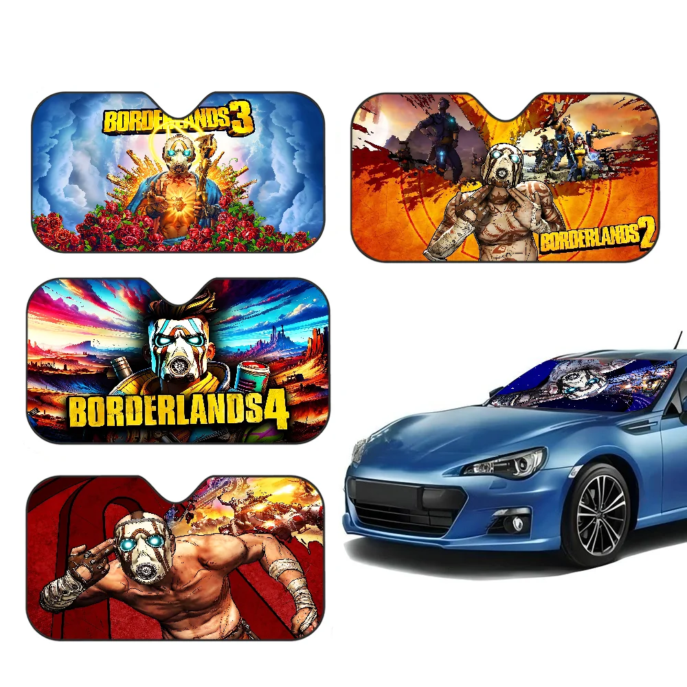 

Game B-Borderlands Windshield Sunshade Anime Cute Car Front Windshield 70x130cm Sun Visor Heat Reflector