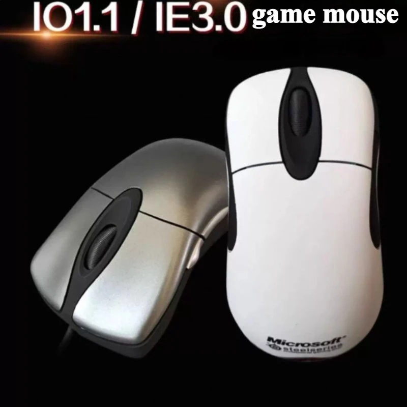 For Microsoft IE3.0/IO1.1 Wired Mouse Customized Esports Gaming Csgo Mouse Ergonomics for Mechanical Keyboard Accessoies Gift