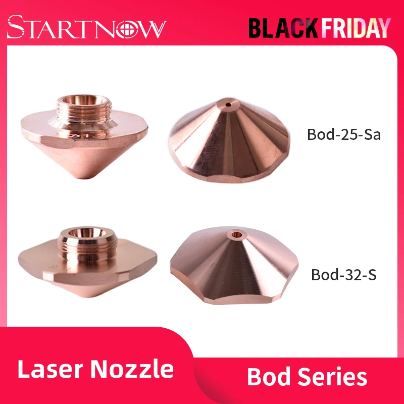 Startnow Bo Laser Cutting Nozzle O.D.25 Dia.32mm H15 Single Double Layers Caliber 1.0 3.0mm Laser Hexagonal Copper Nozzles M11