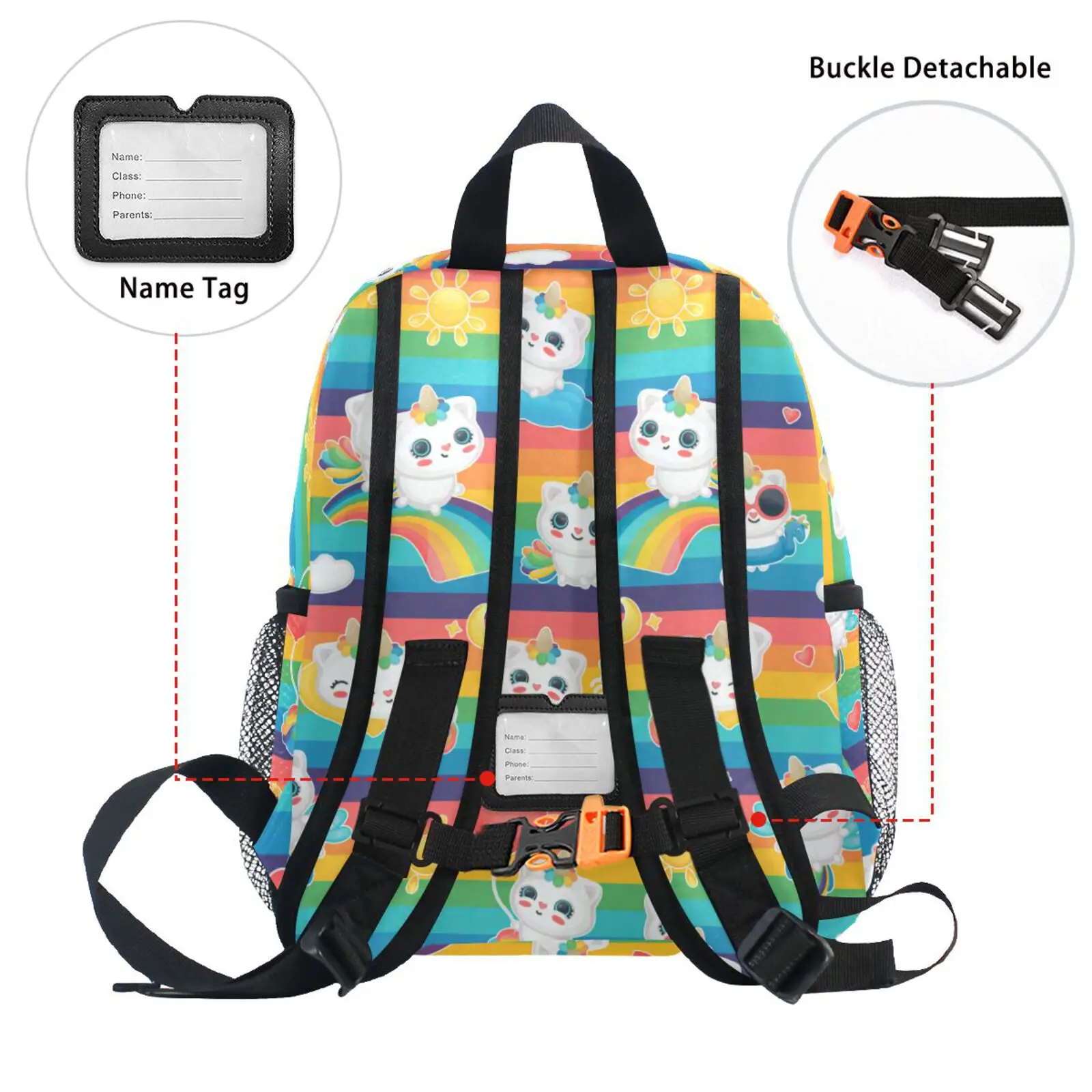 New School Bags For Girls Boys Kawaii Cartoon Cat Kids Backpack Kindergarten Primary School Bookbag Student kawaii   Backpacks