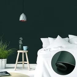 Self-Adhesive Wallpaper Green Contact Paper Waterproof Living Room Kitchen Bedroom Wallpaper Furniture Wallpaper Home Decor