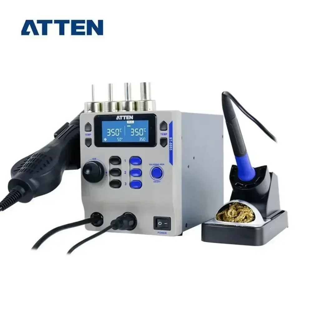 ATTEN ST-8865 2in1 Hot Air Gun Soldering Desoldering Station Auto Sleep 865W Intelligent Temperature Control BGA Rework Station