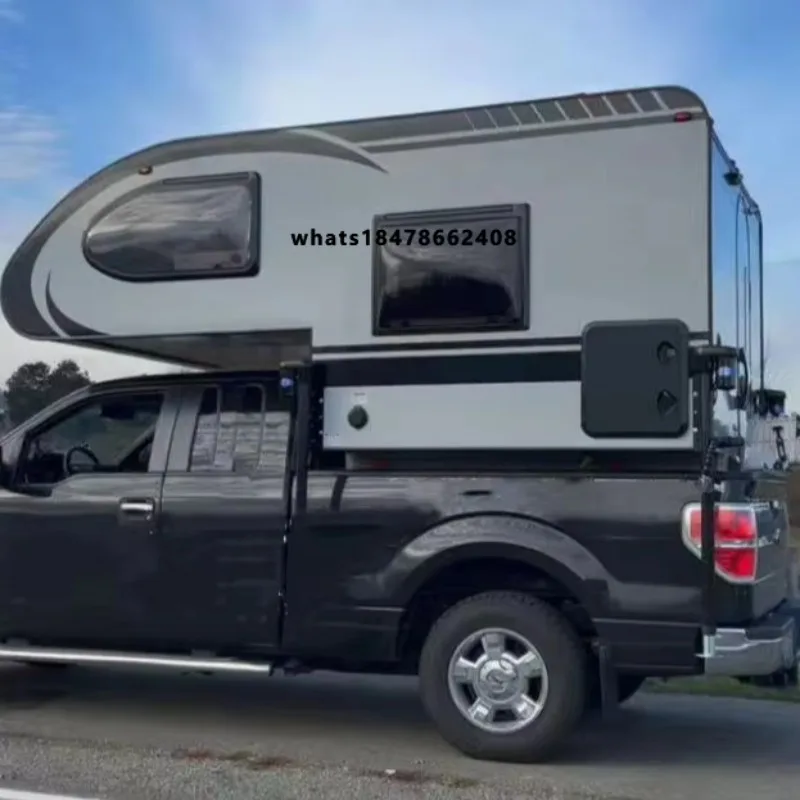 Meistverkaufter Maßgefertigter Pickup-Wohnwagen mit Einschubfunktion und Wärmedämmung, Hartschalen-Truck-Camper