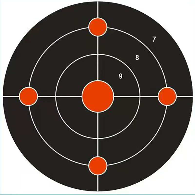 100Pcs- 14*14cm(5.5"x5.5") 종이 표적. 에어건, BB 건, 에어 소프트 사격 연습에 사용됩니다. .5.5"X5.5" 펠렛 트랩에 적용하세요.