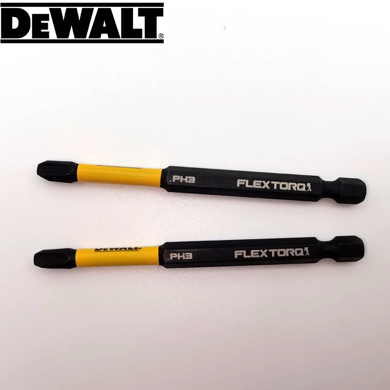 DEWALT 임팩트 드릴 비트 PH3 89MM FLEXTORQ 2PC 10X 초경질 산업용 레벨 고속 강철 스크루드라이버 헤드 DWA3PH3IRB
