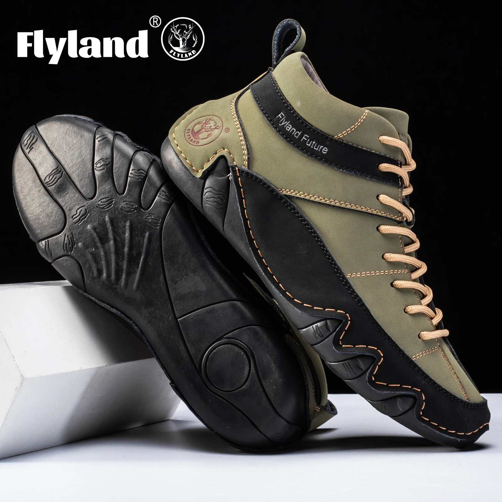 FLYLAND Men'S Fashion Sneaker  - Leather Work Dress ulasan dan harga