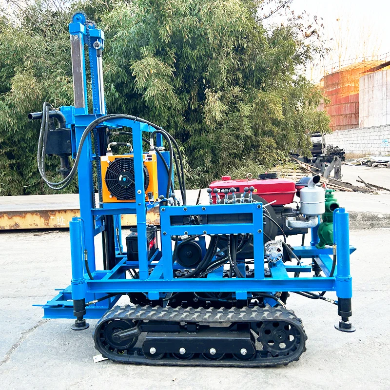 

Customized Crawler Hydraulic Water Well Drilling Rig 22hp Diesel 200m Depth Precision Water Well Drilling Rig