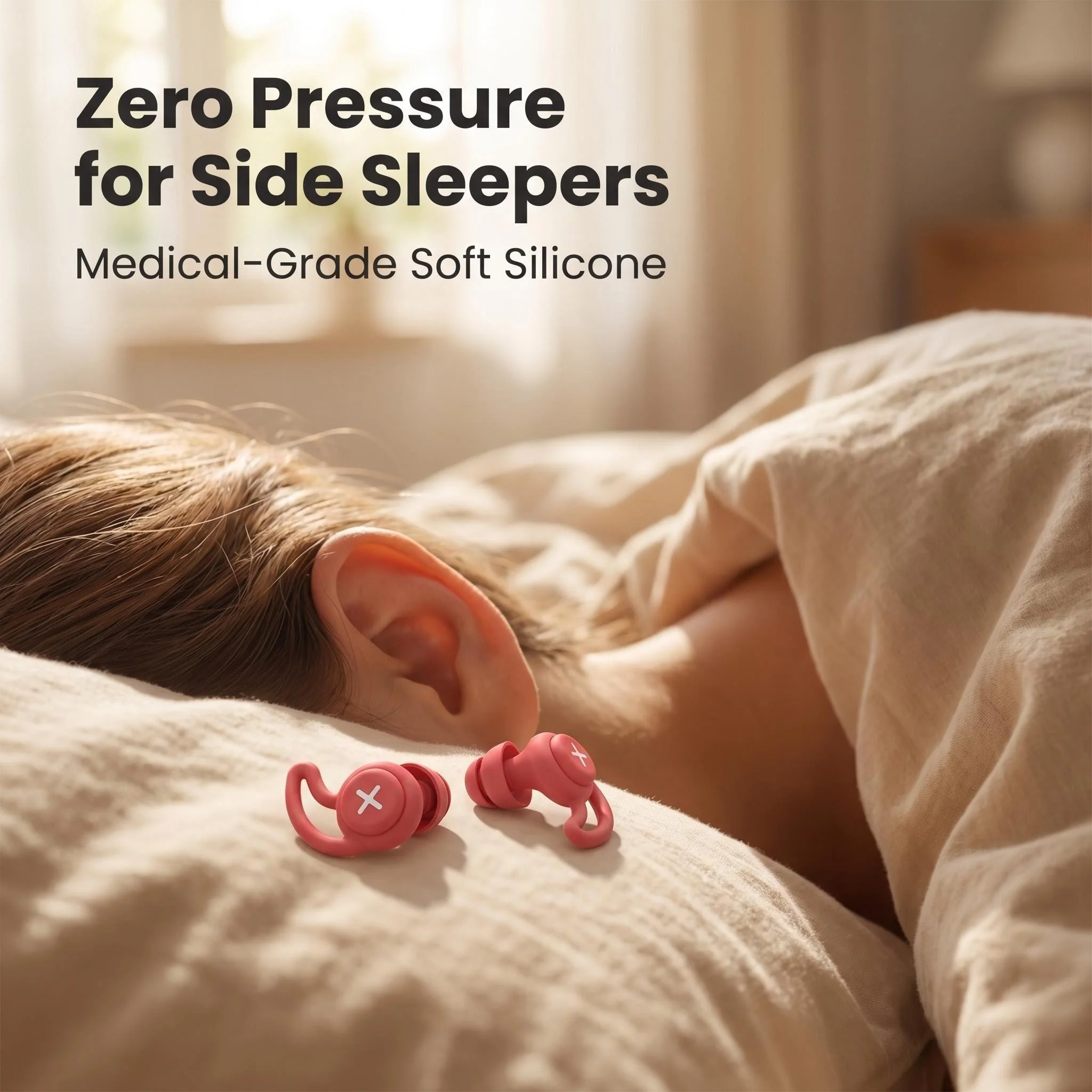 

Silicone Earplugs, Strong - soundproof, Filter - noise Reduction, Mute, Ideal for Sleep and Study