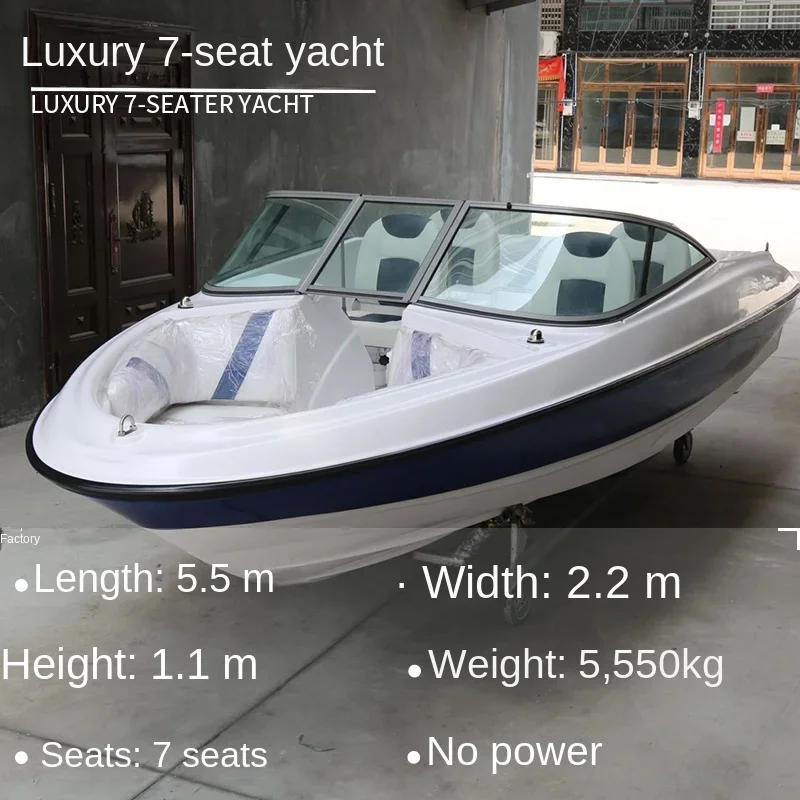 Rowing Boats Fiberglass 390-600 Aluminum Alloy Boats Luxury Yacht for Sport Luxury Boat Yacht Onsale