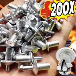 Knock Type Aluminum Alloy Expansion Rivets Hammer Drive Expansion Nails Head Piercing Metal Rod Screws Board Wall Fasteners Part