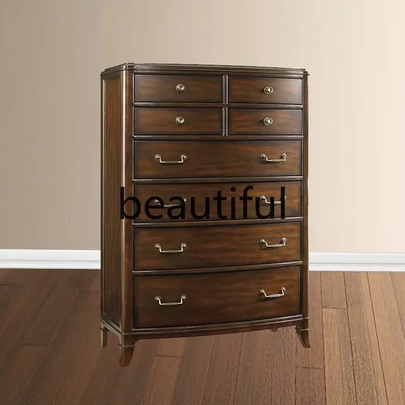 

X Mahogany drawers, villa luxury 8 chest of drawers, bedroom storage, storage chest of drawers