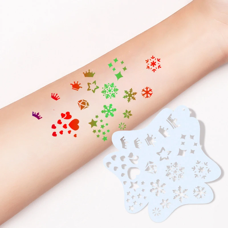 

Stencils For Body Painting Face Art Stamps Temporary Tattoos Reusable Stencils Plastics