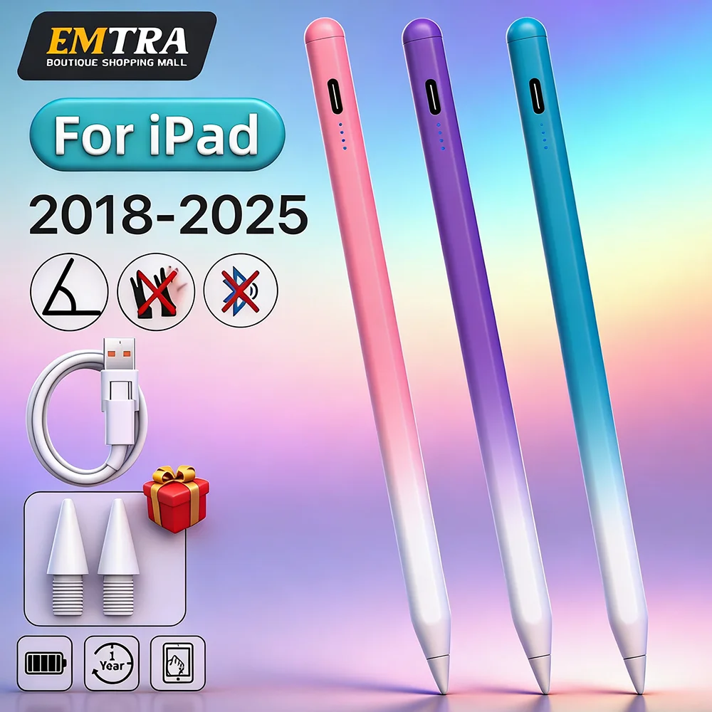 

Для Apple Pencil Palm Rejection Power Display Аксессуары для iPad 2022-2018 Pro 11 12,9 Air Mini Стилус с градиентом цвета