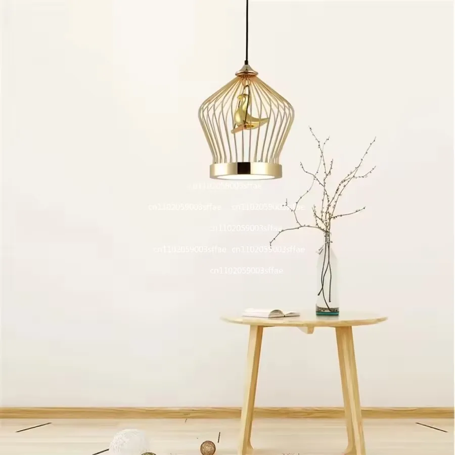 designer bar table lamp Nordic modern minimalist American style birdcage chandelier creative bar and restaurant lighting Italian