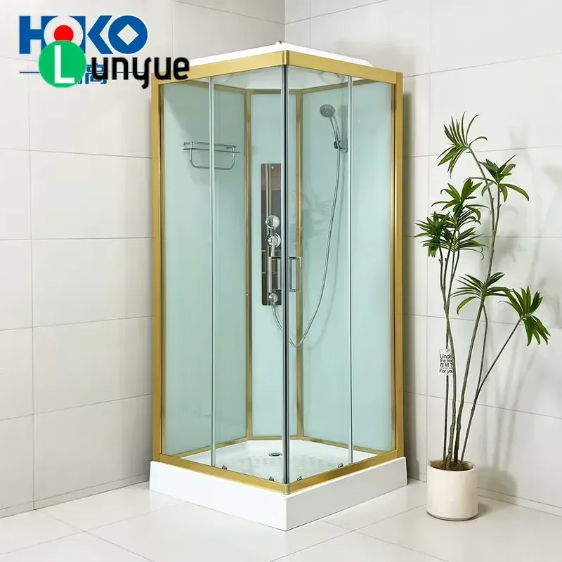Modern Square Multi Function Sliding Steam Sauna Shower Room Tempered Glass Aluminum Frame Bathroom Enclosure Durable