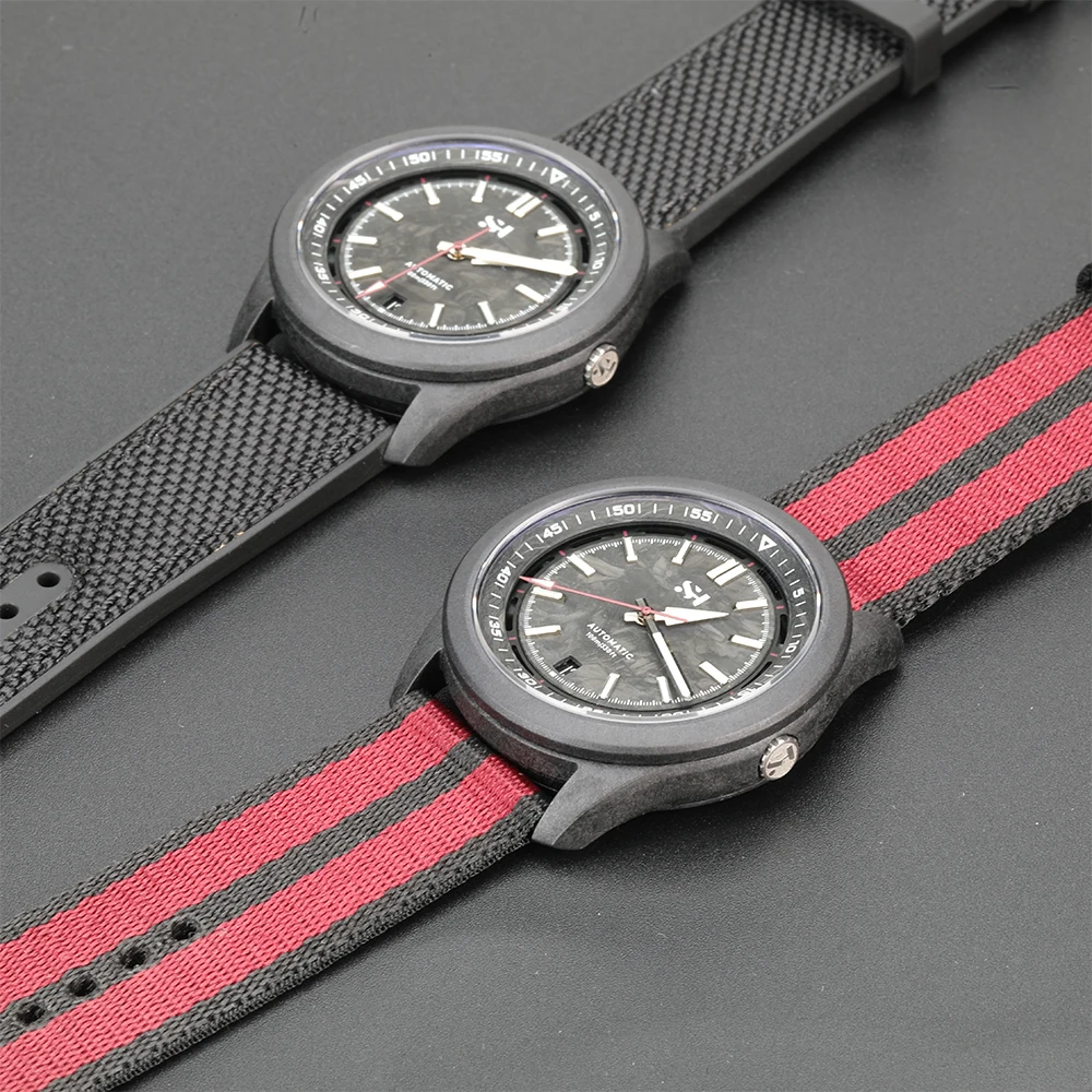 SH06 Luxury Men`s Watch Automatic Mechanical Dive Wristwatch for Men 41mm Carbon Fiber SW200/PT5000 Movement Sapphire Crystal