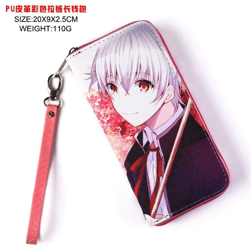 

Anime K Colorful Lovely PU Leather Wallet with Zipper Isana Yashiro Card Holder Purse for Men Women Money Bag