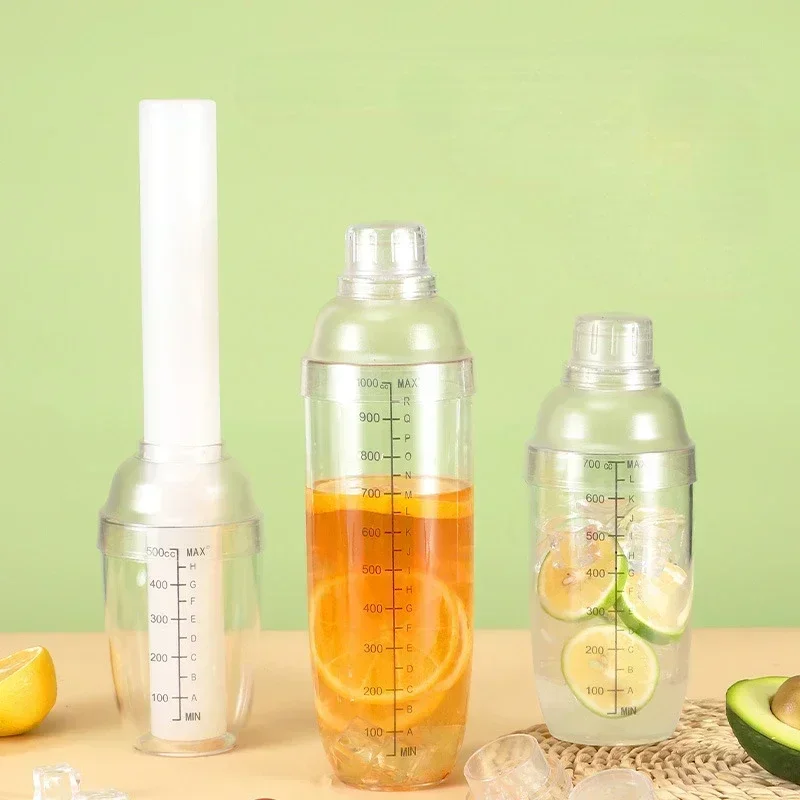 

Новый четырехступенчатый шейкер для барменов, набор для приготовления молочного чая, ручной шейкер-термос из поликарбонатной смолы для лимонадов