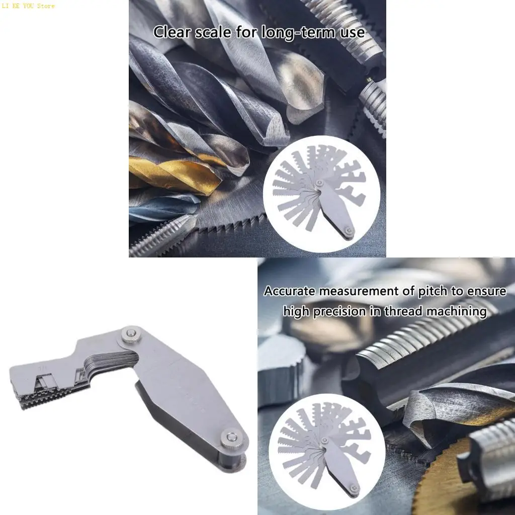 W3JE T Thread Gauge Wide Application Thread Gauge Screw Measuring Tool