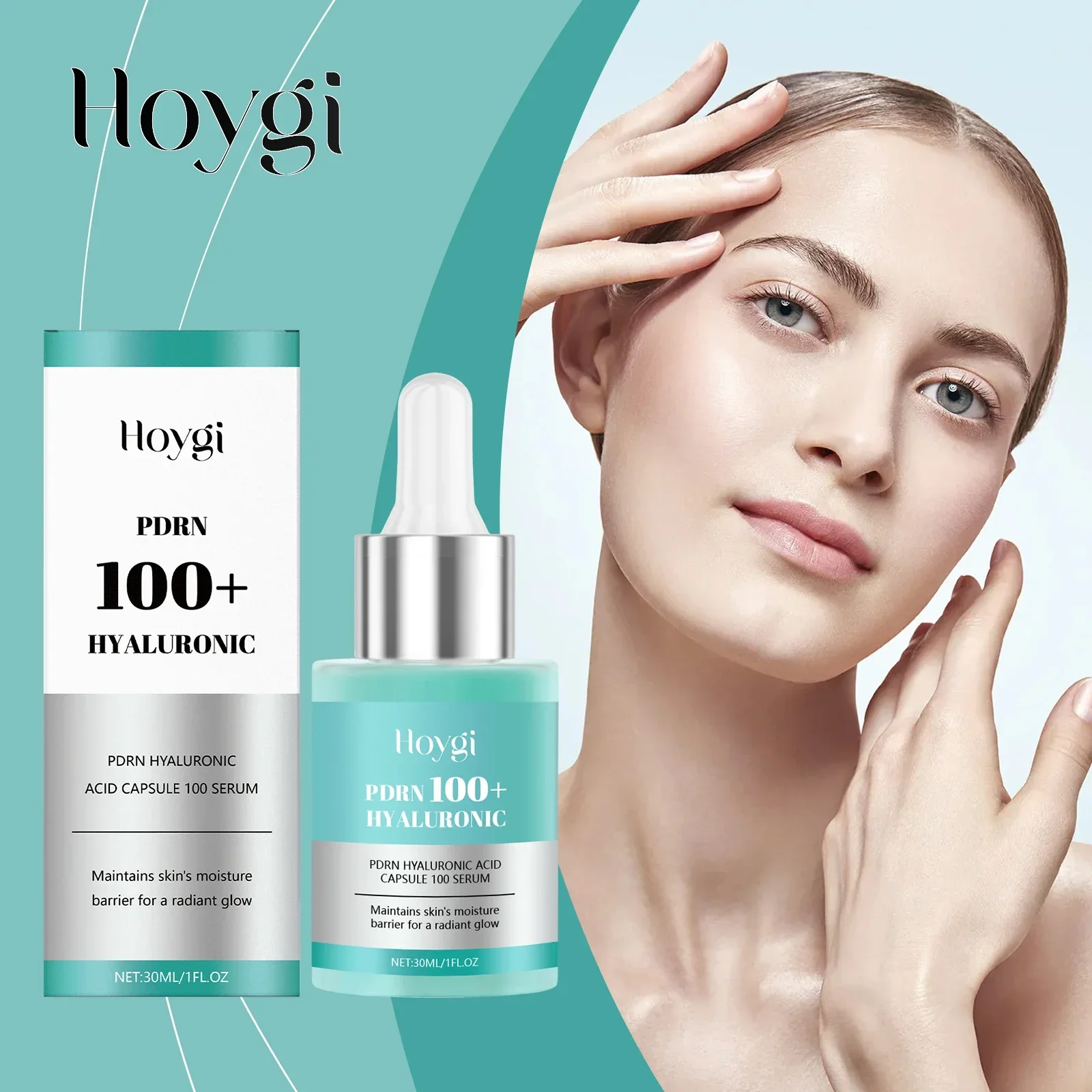 

Hoygi 30ml Hyaluronic Acid Hydrating Serum Deep Moisturize Boost Elasticity Firm Brighten Even Skin Tone Relieve Dry