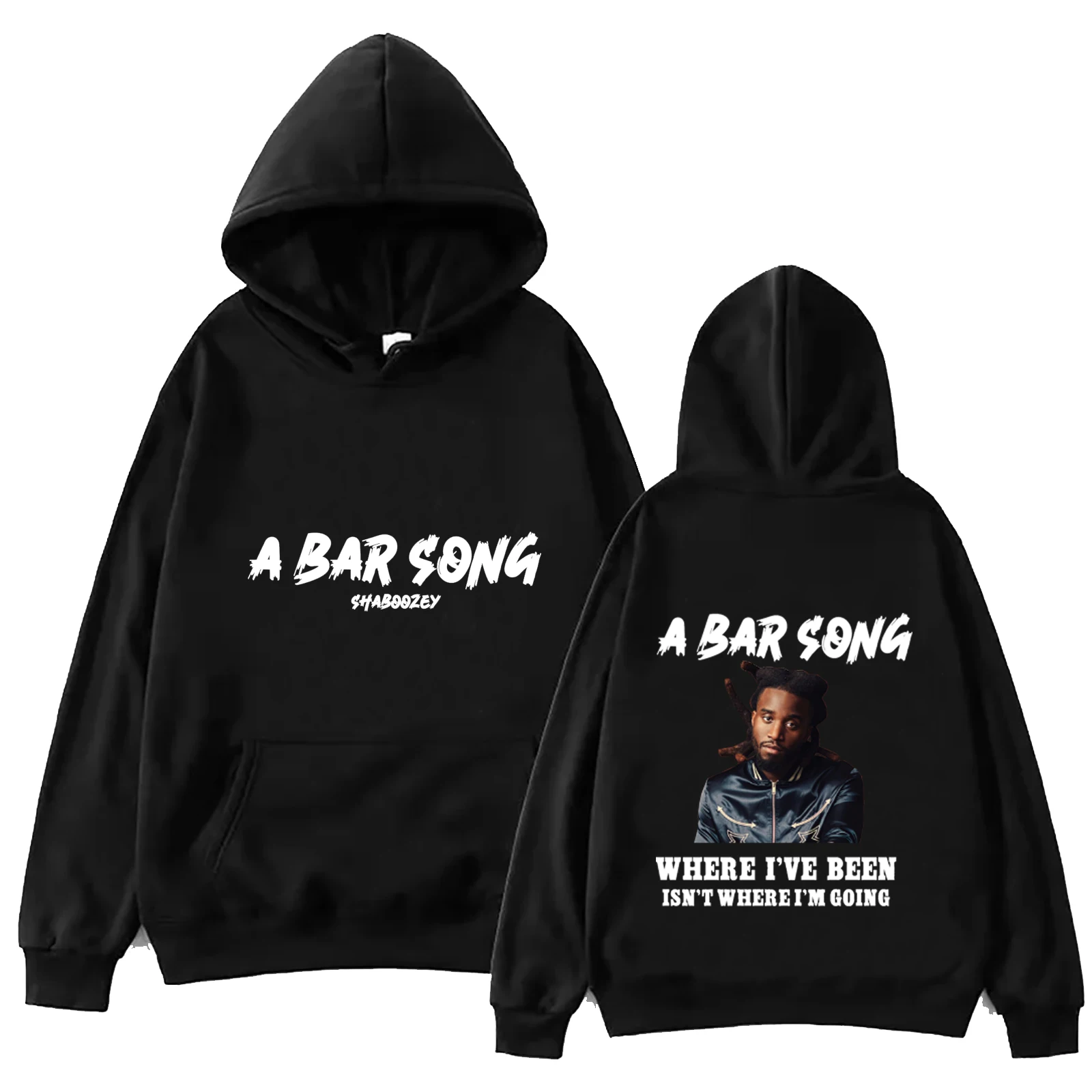 Shaboozey A Bar Song 2024 Hoodie Tops Long Sleeve Regular Printing Sweatshirt Music Fans Gift Spring Summer Casual