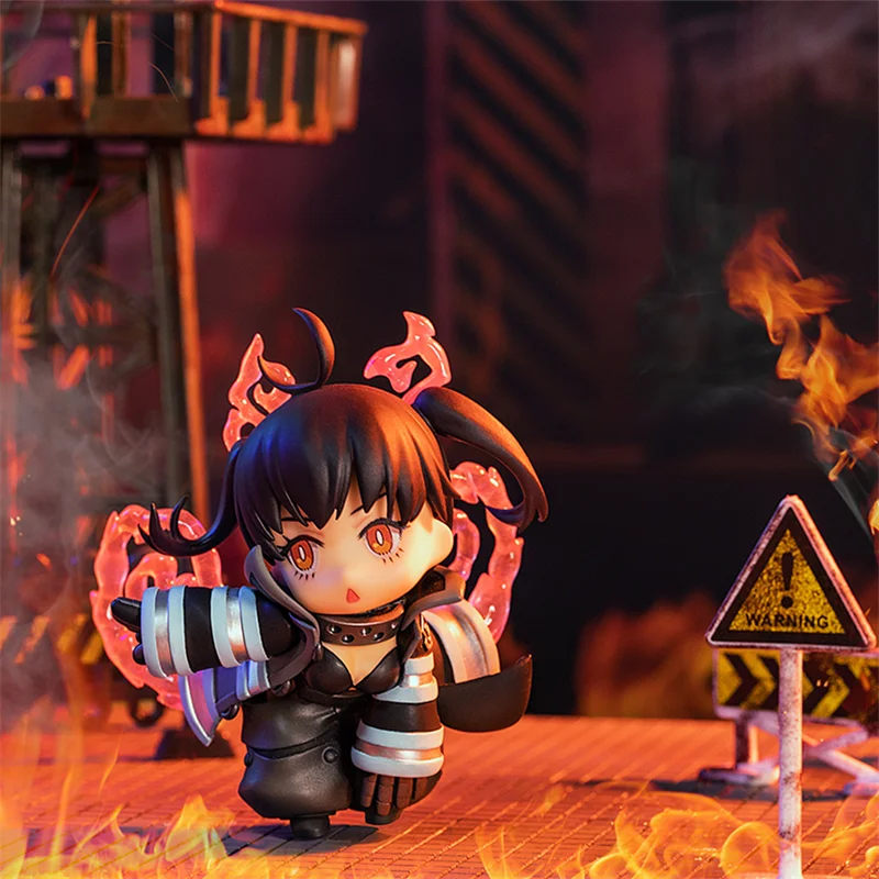 QINGCANG Original Studio Fire Force Anime Fire Brigade of Flames Tamaki Kotatsu Maki Oze Cute PVC Action Figure Doll Toys