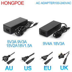 DC 5V 9V 15V 18V Adapter Power Supply AC 100V-240V 1.5A 2A 3A 4A Charger Converter Adaptor For LED Strips Light CCTV Motor