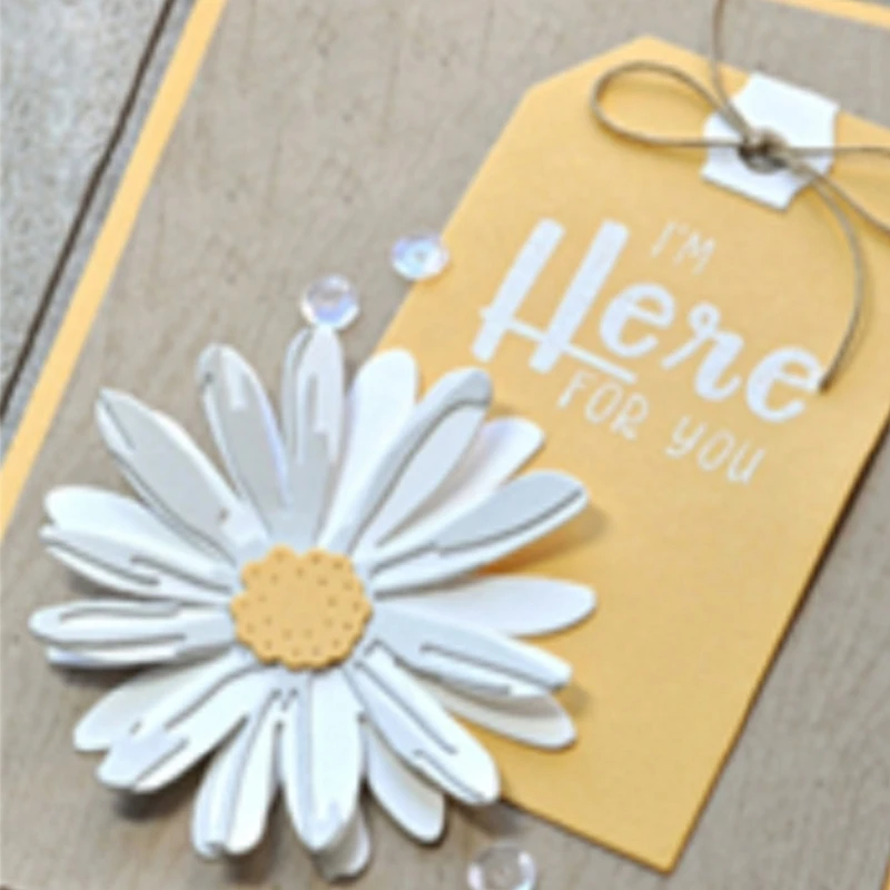 Sweet Daisy Die Cuts Chrysanthemum Flower Metal Cutting Dies Embossing Stencils-for DIY Scrapbooking Photo Cards-Decor