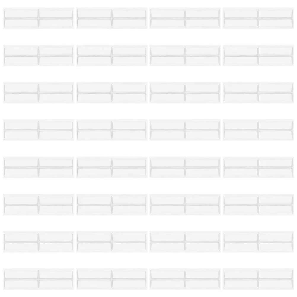 32Pcs Clear Self Adhesive Label Holders Transparent PVC Plastic Pockets for Shelves Bin Label Organizers Waterproof Dustproof