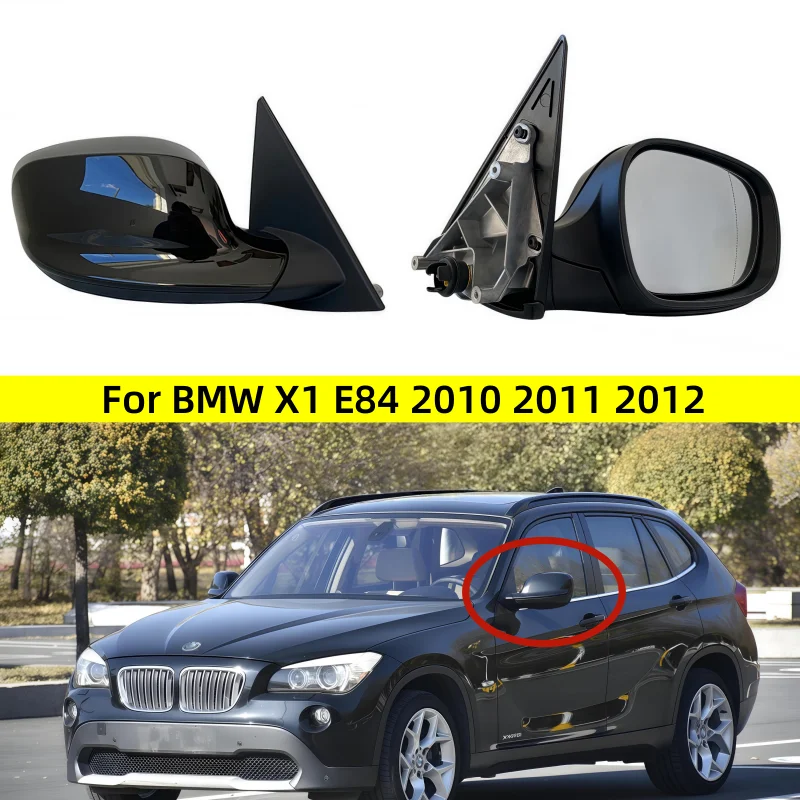 

For BMW X1 E84 2010 2011 2012 Original quality Car Folding Left or Right Heated 3 pin Rear Mirror Assembly New