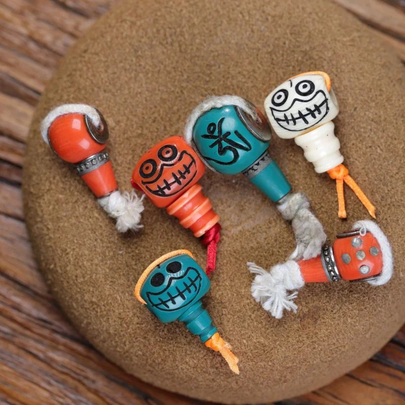 Tibetan-Style Agate - , Imitation Turquoise Three-Way , Buddhist Bead Accessory