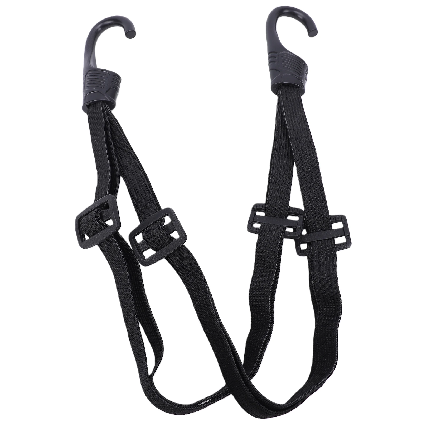 Helmet Elastic Rope Helmet Luggage Elastic Rope Motorcycle Strength Retractable Helmet Luggage Elastic Rope Strap with 2 Hooks