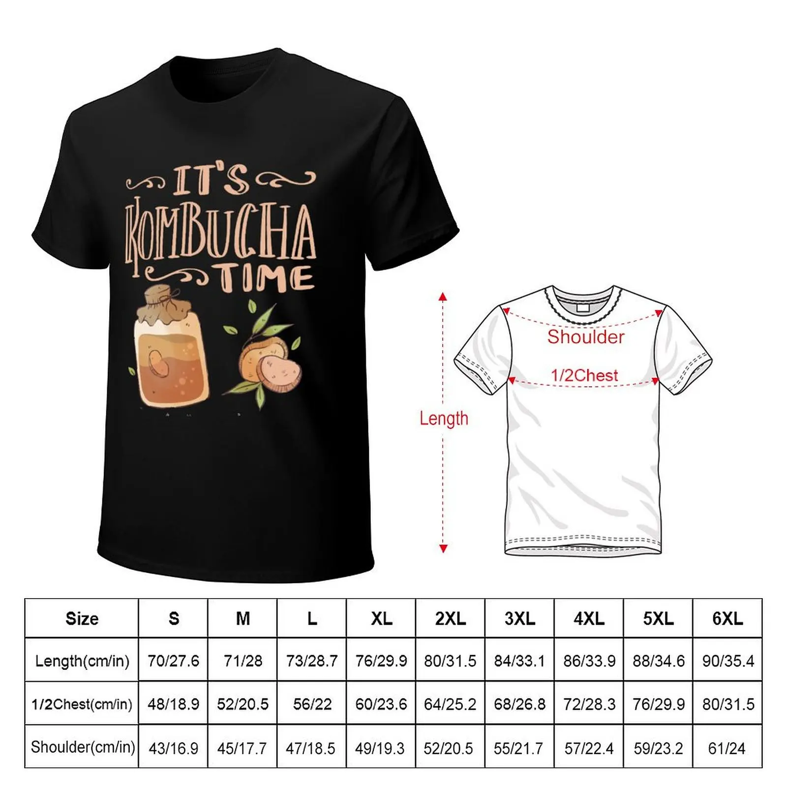 Healthy Homemade Kombucha in a Jar T-Shirt Classic Graphic Short Sleeve Top
