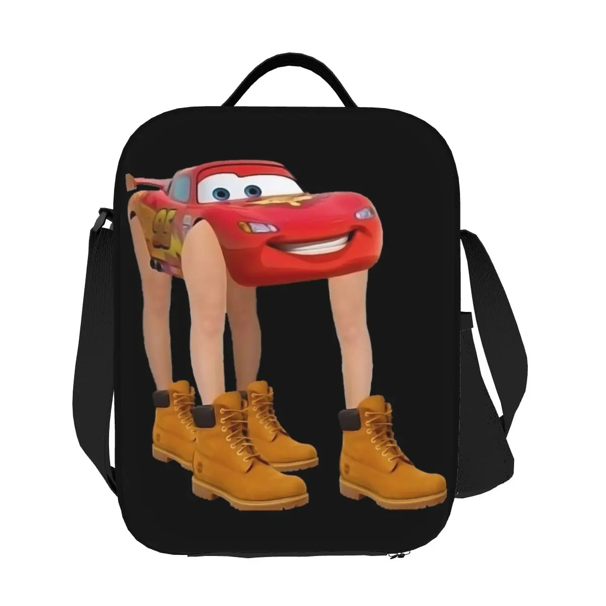 

Custom Cartoon Cars Lightning Mcqueen Insulated Lunch Bag for Women Cooler Thermal Lunch Tote Office Work School