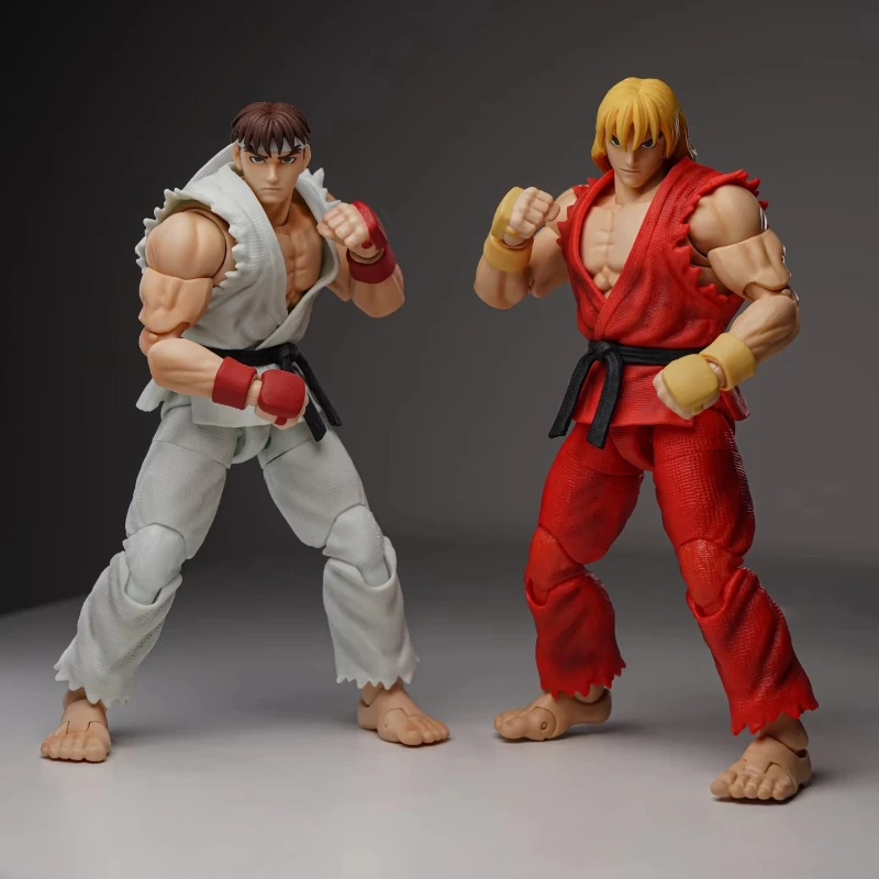 

In Stock storm Toys St Street Fighte 3 1/12 Youth Street Fighte 3 Ryu Long ken Ken Movable Figurine Model Collector Gifts