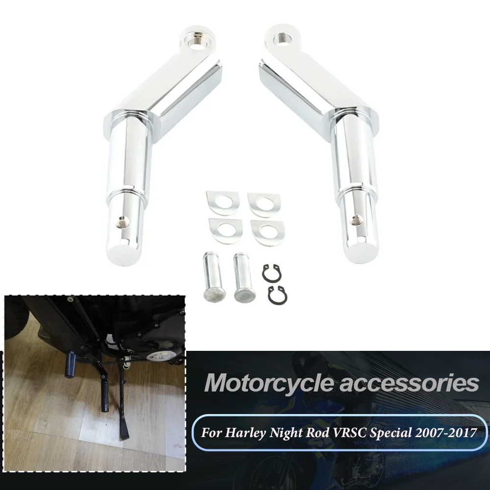

For Harley V-Rod V Rod Muscle 2002-2017 Night Rod VRSC Special 2007-2017 One Pair Motorbike Foot Rest Peg Mount Footrest Bracket