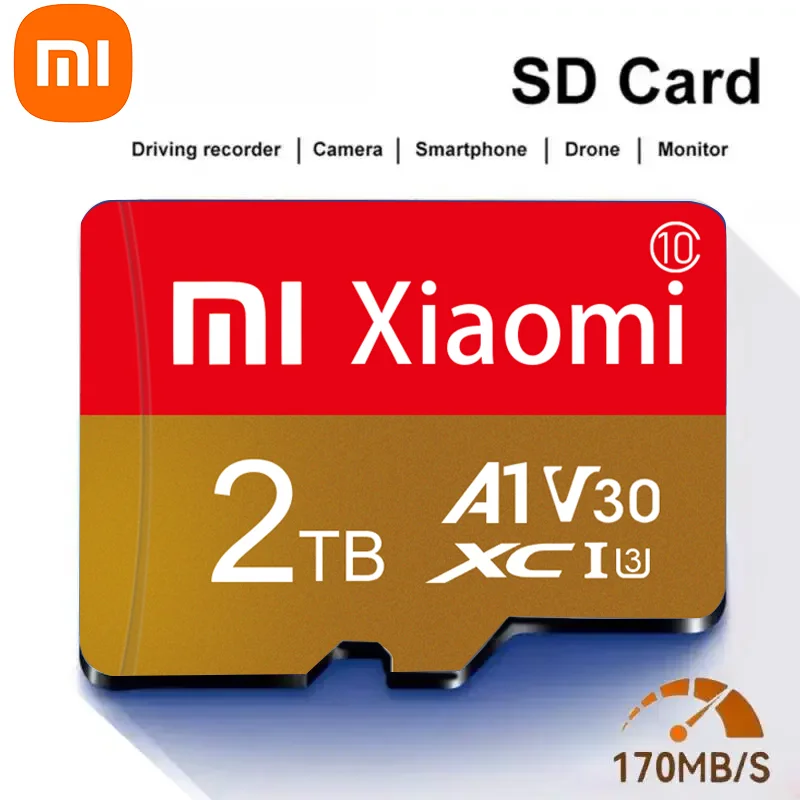 Xiaomi Original Micro SDXC Card 2TB ad alta velocità Micro SDXC 1TB TF SD Memory Card cellulare Computer fotocamera Flash Memory Card