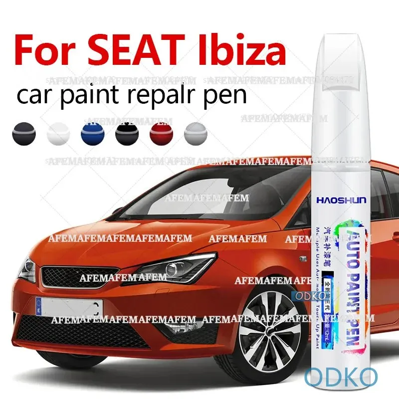 For 1984-2025 SEAT Ibiza Paint Scratch Repair Accessories Blue Red White Black Silver Grey Car Paint Repair Pen