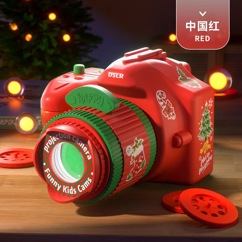 Kinderen Kerst Projector Camera Speelgoed Voor Kinderen Xmas 2024 Gift Mini Projectielampen Lichtgevende Speelgoed Nieuwe Jaar 2025 Gift