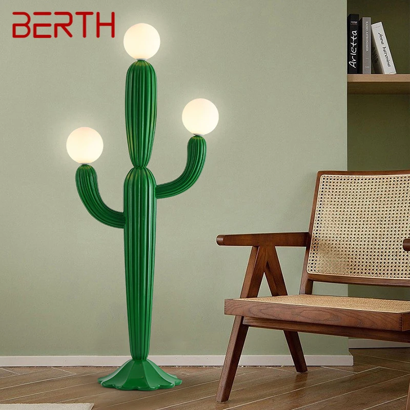 berth nordic cactus lampada de assoalho estilo creme criatividade atmosfera decorativa sala de estar quarto 01