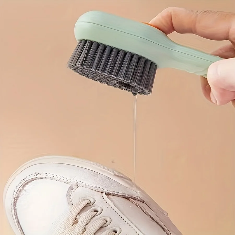 

1 Piece Built-in Soap Dispenser Shoe Cleaning Brush, Multifunctional Liquid Adding Sneaker Scrub Brush