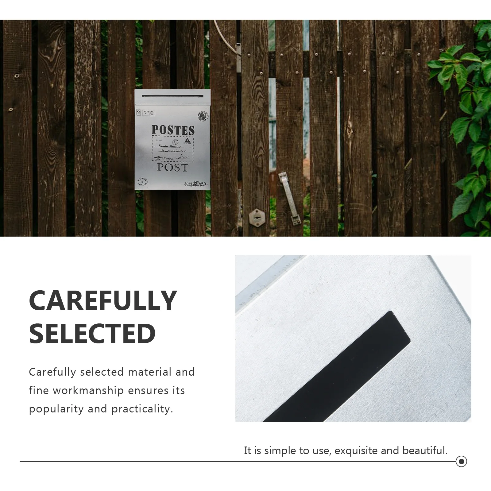 

Железный настенный почтовый ящик в винтажном стиле, уличный почтовый ящик для домашнего сада, многофункциональный металлический ящик для предложений