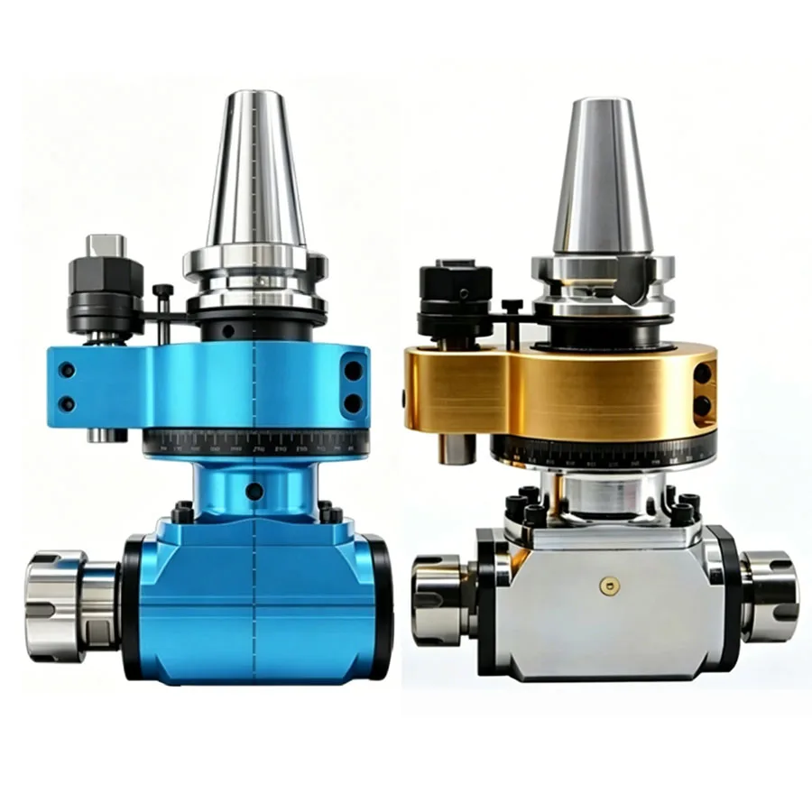 High precision right angle side milling head CNC angle head, universal milling head BT50BT40-ER3290 degrees